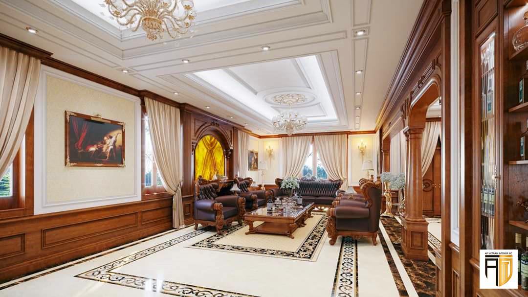Trang trí nội thất theo lối tân cổ điển Châu Âu đang trở thành xu hướng thiết kế thịnh hành của những gia đình sở hữu không gian rộng rãi